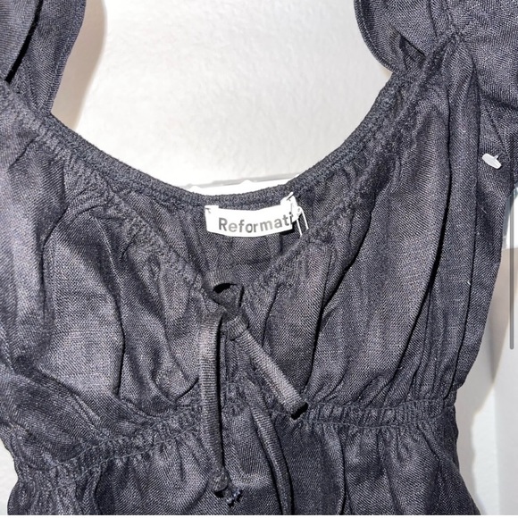 Reformation Channa Babydoll Linen Dress - Picture 3 of 4